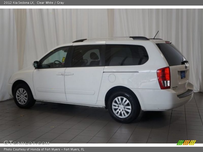 Clear White / Gray 2012 Kia Sedona LX