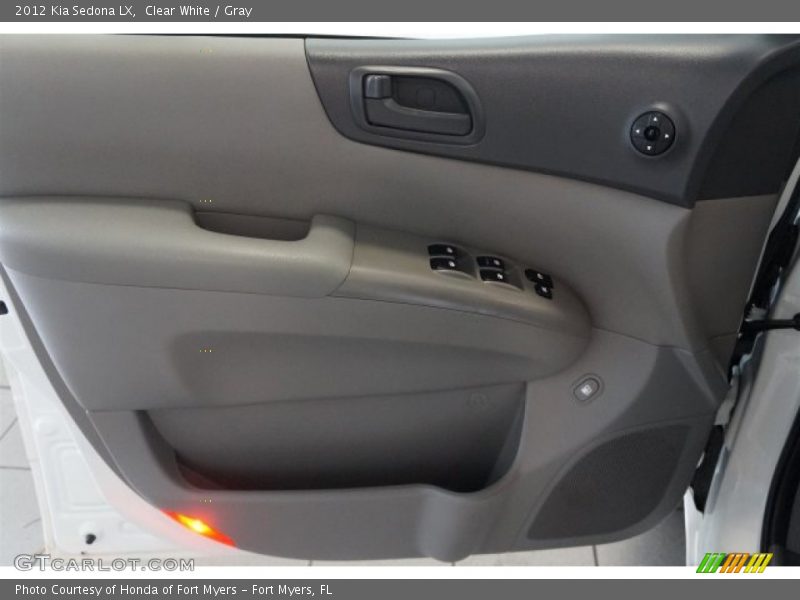 Clear White / Gray 2012 Kia Sedona LX