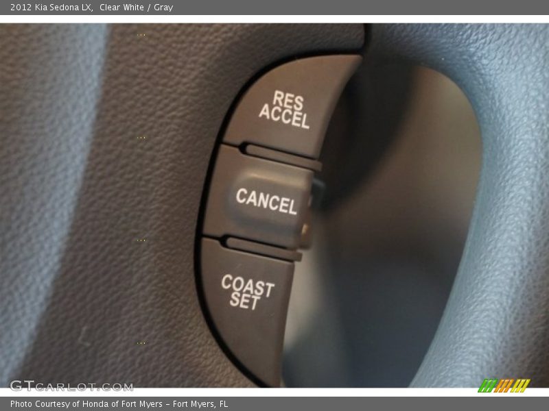 Clear White / Gray 2012 Kia Sedona LX