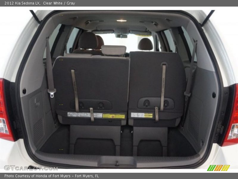Clear White / Gray 2012 Kia Sedona LX