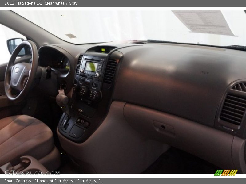 Clear White / Gray 2012 Kia Sedona LX