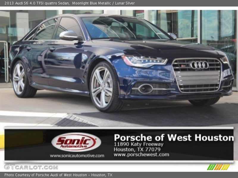 Moonlight Blue Metallic / Lunar Silver 2013 Audi S6 4.0 TFSI quattro Sedan