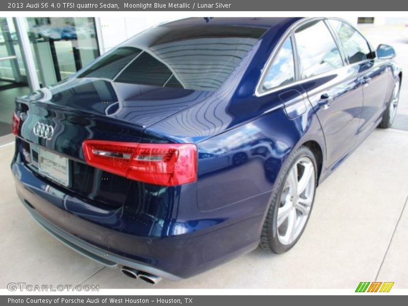 Moonlight Blue Metallic / Lunar Silver 2013 Audi S6 4.0 TFSI quattro Sedan