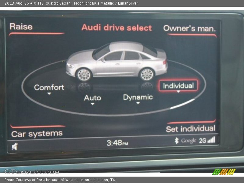 Moonlight Blue Metallic / Lunar Silver 2013 Audi S6 4.0 TFSI quattro Sedan