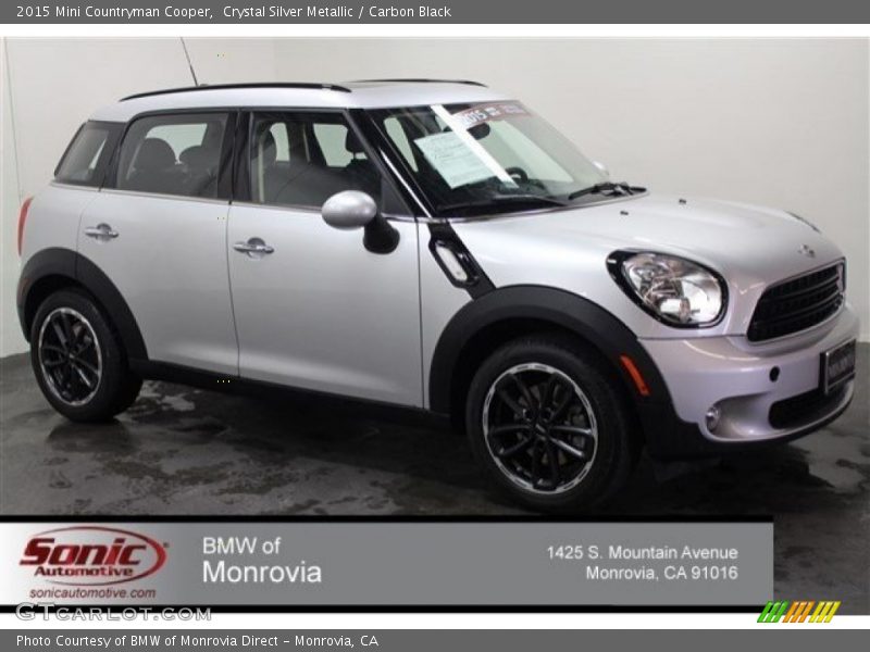Crystal Silver Metallic / Carbon Black 2015 Mini Countryman Cooper