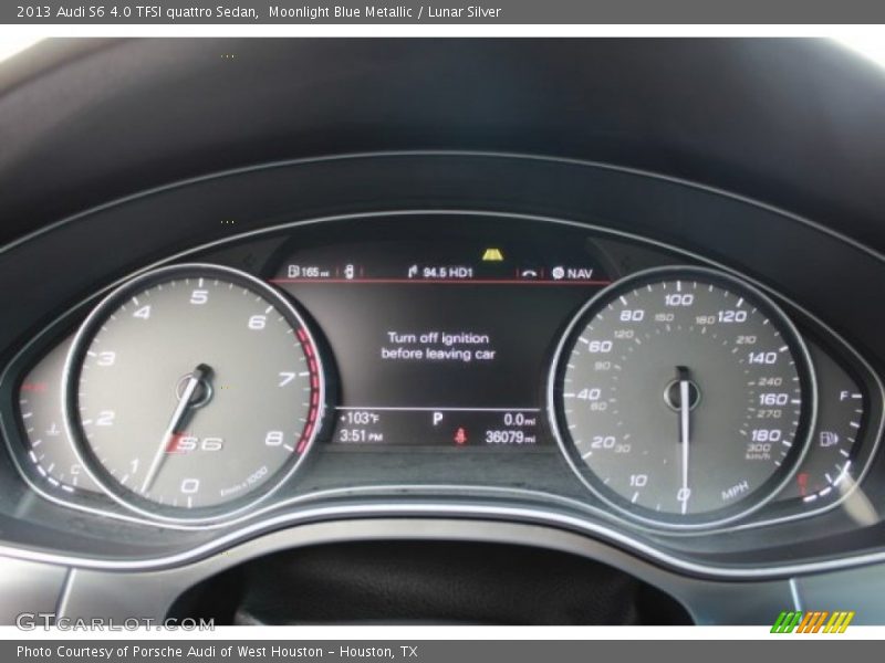  2013 S6 4.0 TFSI quattro Sedan 4.0 TFSI quattro Sedan Gauges