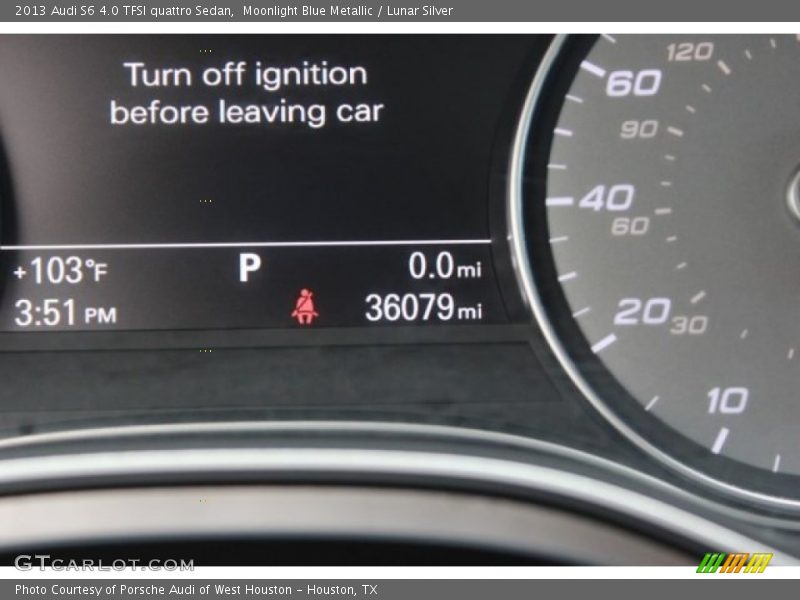 Moonlight Blue Metallic / Lunar Silver 2013 Audi S6 4.0 TFSI quattro Sedan