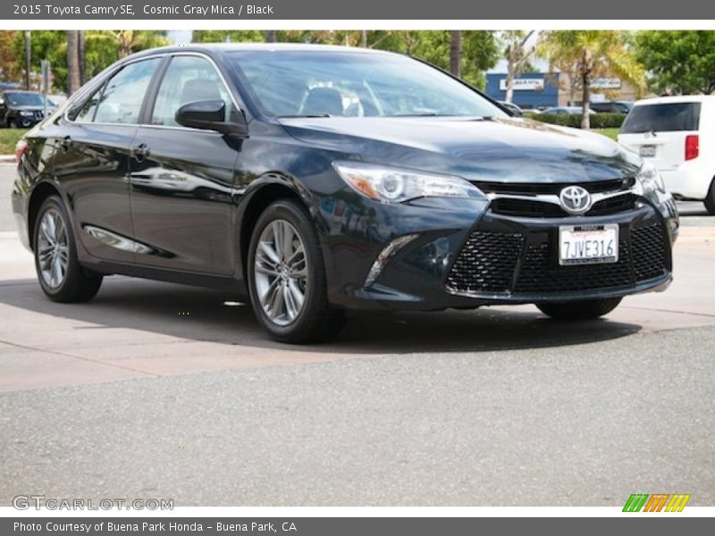 Cosmic Gray Mica / Black 2015 Toyota Camry SE