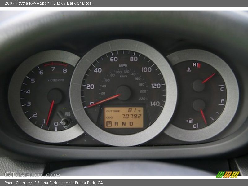 Black / Dark Charcoal 2007 Toyota RAV4 Sport