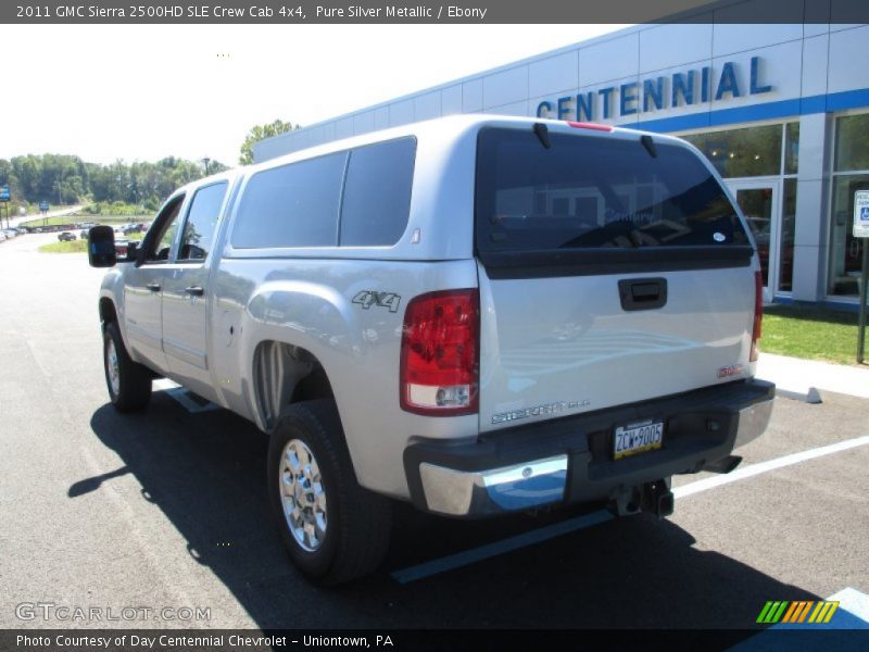 Pure Silver Metallic / Ebony 2011 GMC Sierra 2500HD SLE Crew Cab 4x4