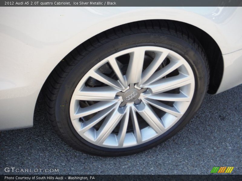 Ice Silver Metallic / Black 2012 Audi A5 2.0T quattro Cabriolet