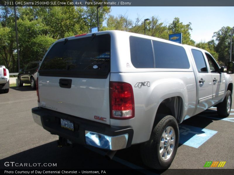 Pure Silver Metallic / Ebony 2011 GMC Sierra 2500HD SLE Crew Cab 4x4