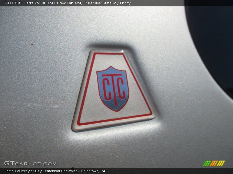 Pure Silver Metallic / Ebony 2011 GMC Sierra 2500HD SLE Crew Cab 4x4