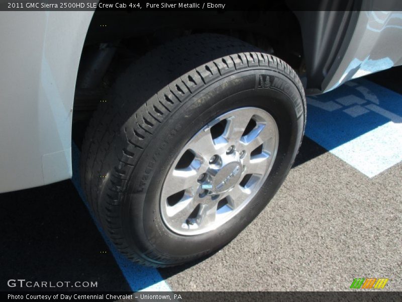 Pure Silver Metallic / Ebony 2011 GMC Sierra 2500HD SLE Crew Cab 4x4