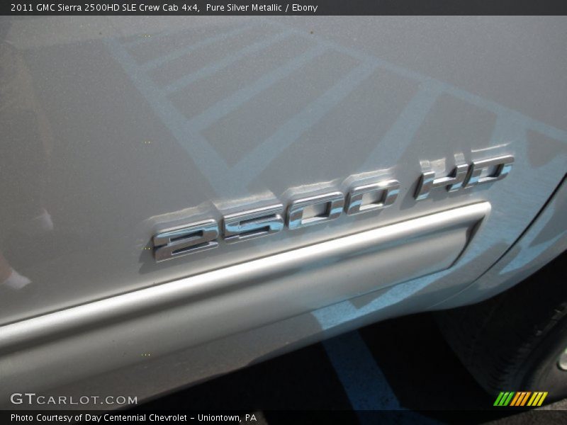 Pure Silver Metallic / Ebony 2011 GMC Sierra 2500HD SLE Crew Cab 4x4