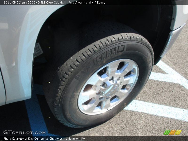 Pure Silver Metallic / Ebony 2011 GMC Sierra 2500HD SLE Crew Cab 4x4