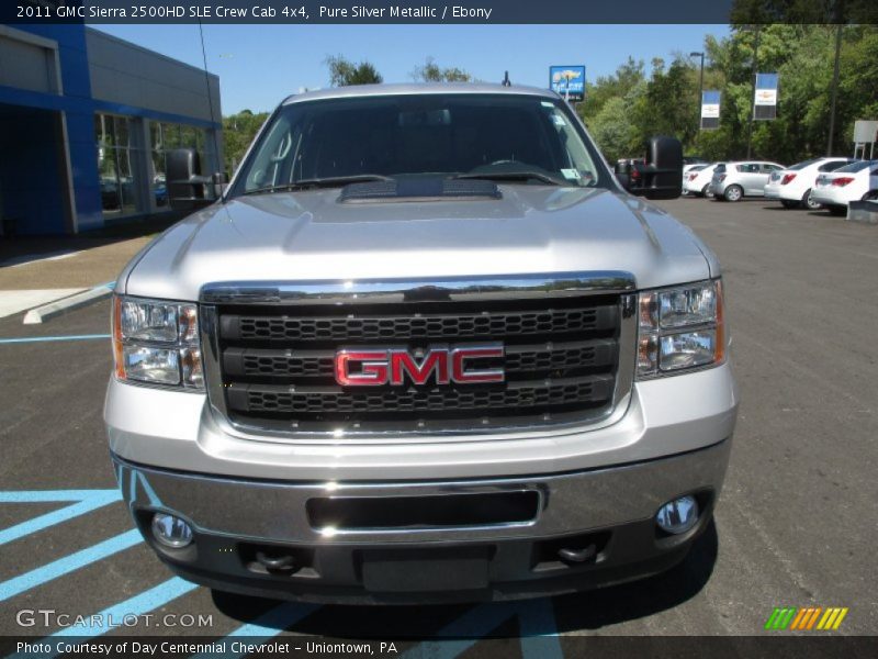 Pure Silver Metallic / Ebony 2011 GMC Sierra 2500HD SLE Crew Cab 4x4
