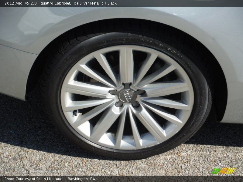 Ice Silver Metallic / Black 2012 Audi A5 2.0T quattro Cabriolet