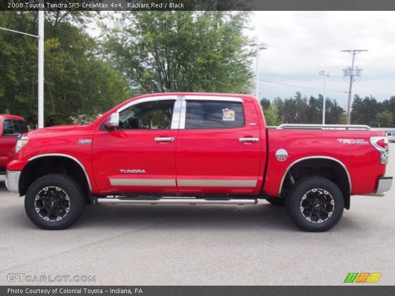Radiant Red / Black 2008 Toyota Tundra SR5 CrewMax 4x4