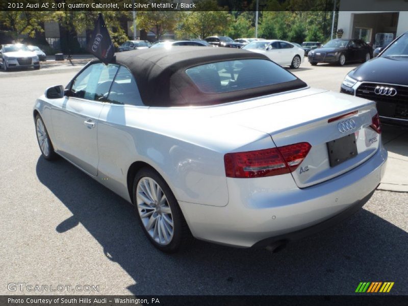 Ice Silver Metallic / Black 2012 Audi A5 2.0T quattro Cabriolet