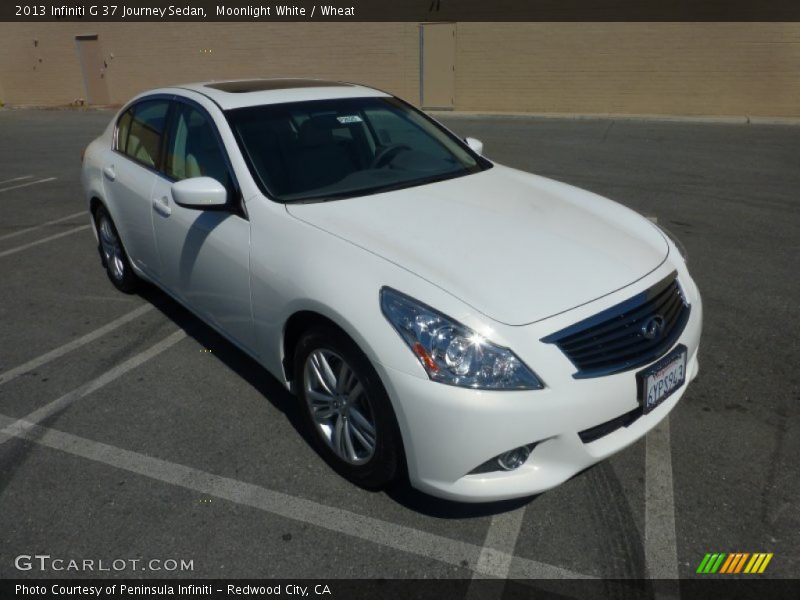 Moonlight White / Wheat 2013 Infiniti G 37 Journey Sedan