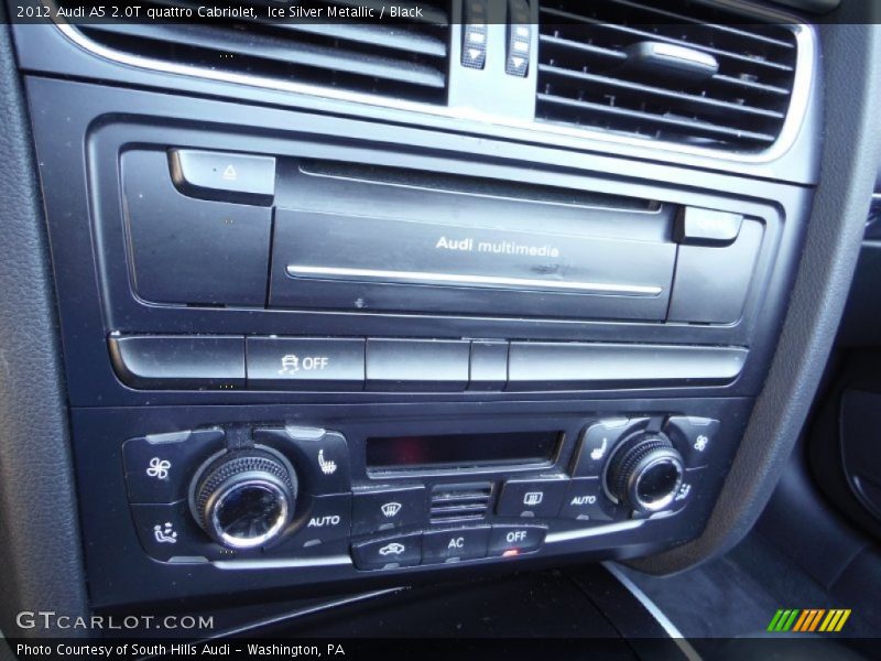 Ice Silver Metallic / Black 2012 Audi A5 2.0T quattro Cabriolet