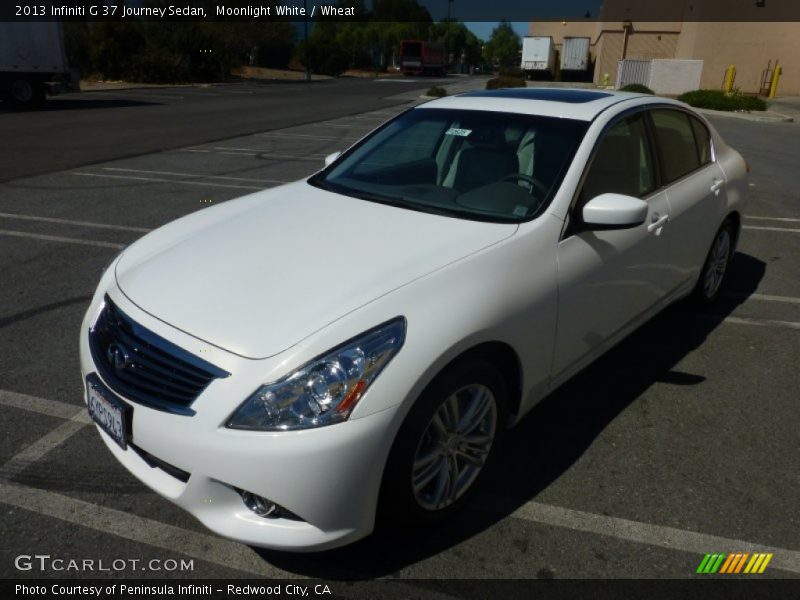 Moonlight White / Wheat 2013 Infiniti G 37 Journey Sedan