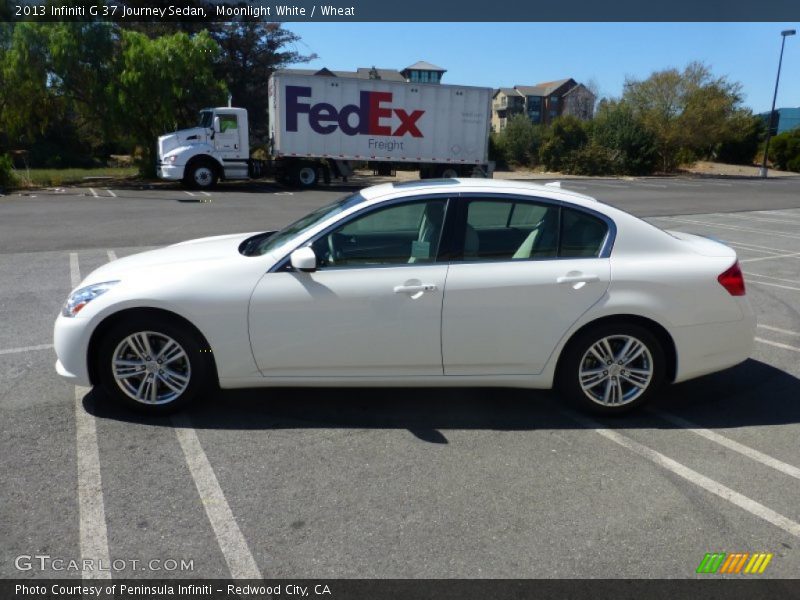 Moonlight White / Wheat 2013 Infiniti G 37 Journey Sedan