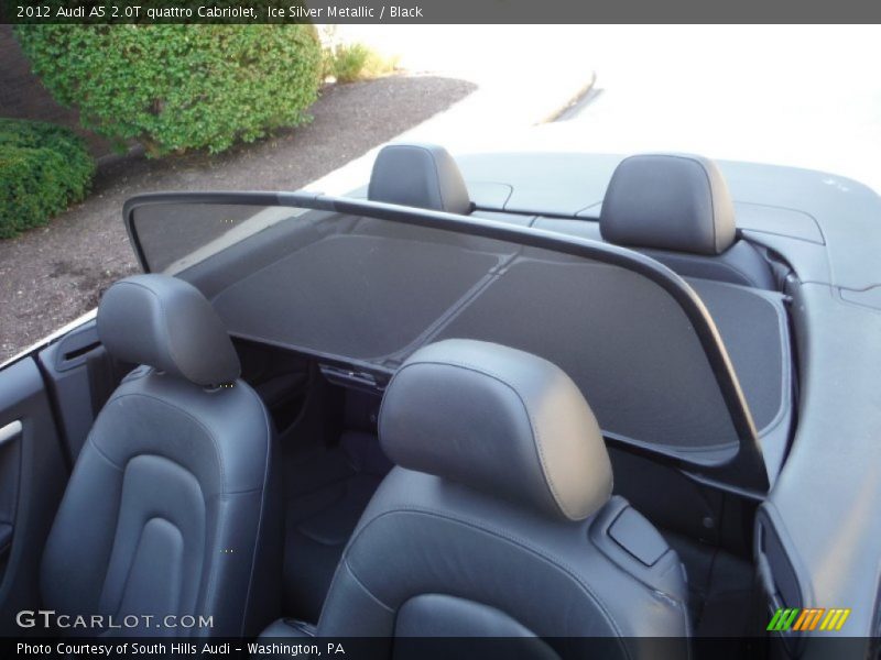 Ice Silver Metallic / Black 2012 Audi A5 2.0T quattro Cabriolet