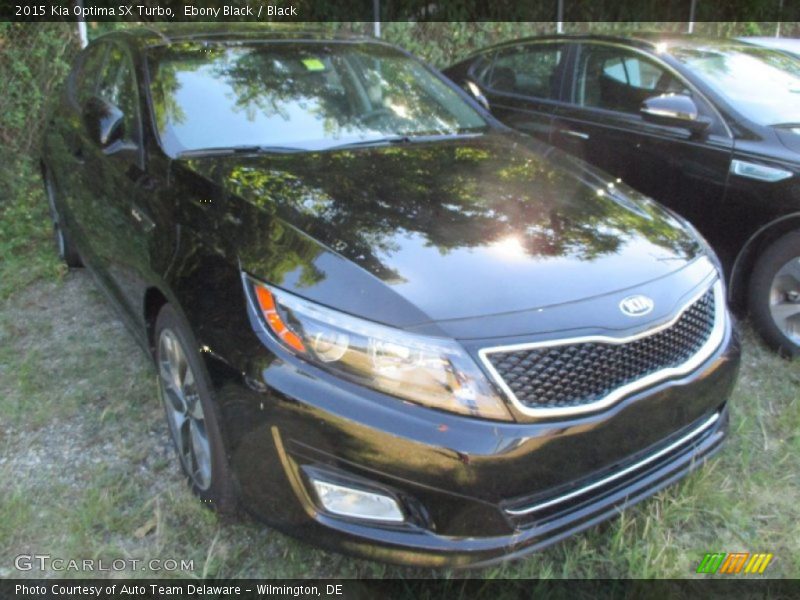 Ebony Black / Black 2015 Kia Optima SX Turbo