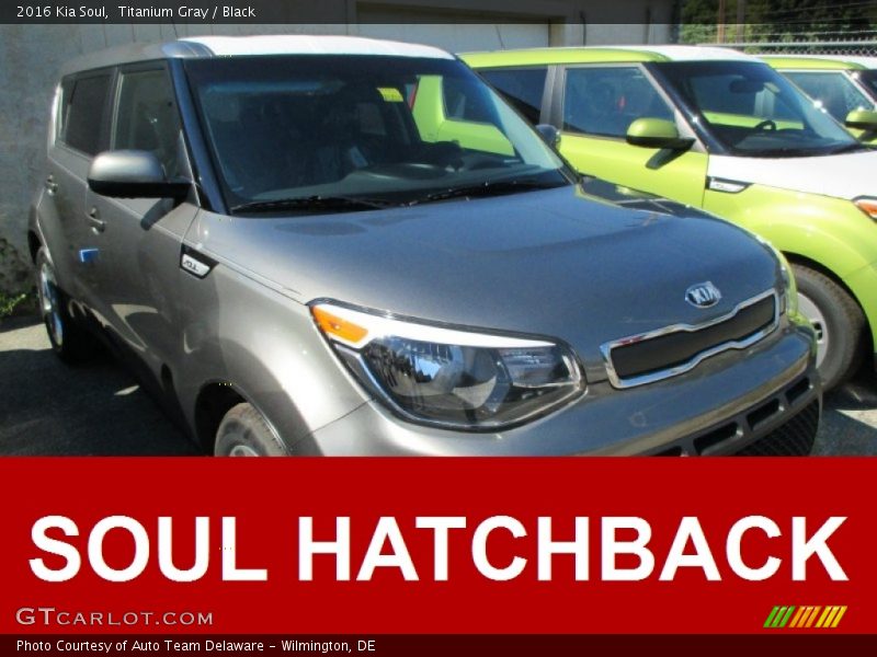 Titanium Gray / Black 2016 Kia Soul