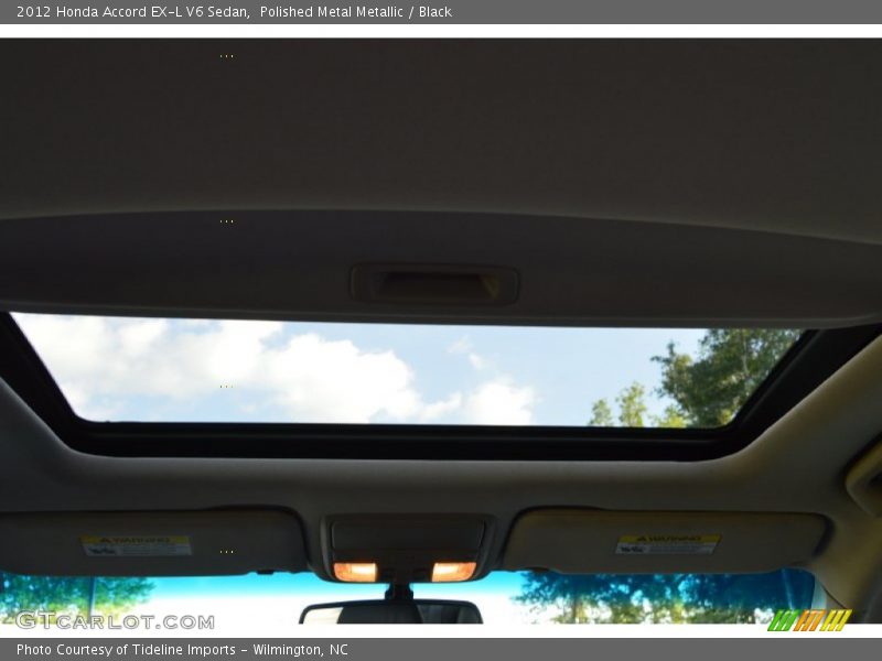 Polished Metal Metallic / Black 2012 Honda Accord EX-L V6 Sedan