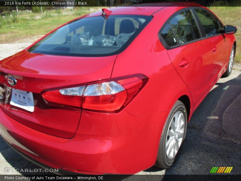 Crimson Red / Black 2016 Kia Forte LX Sedan