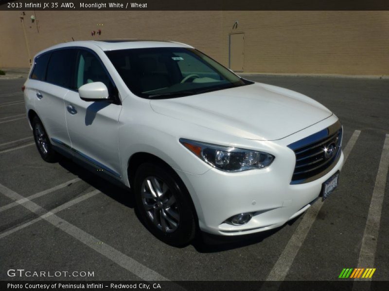 Moonlight White / Wheat 2013 Infiniti JX 35 AWD
