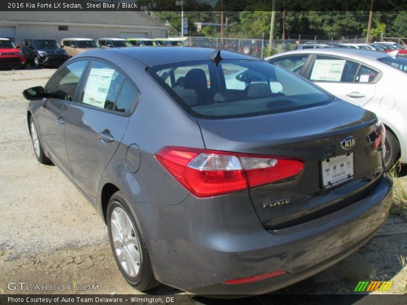 Steel Blue / Black 2016 Kia Forte LX Sedan