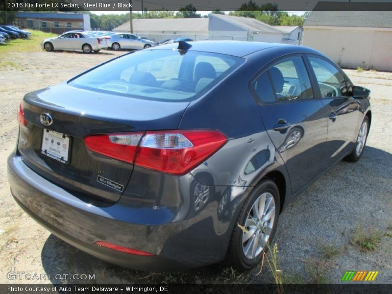 Steel Blue / Black 2016 Kia Forte LX Sedan