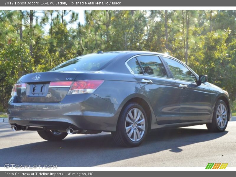 Polished Metal Metallic / Black 2012 Honda Accord EX-L V6 Sedan