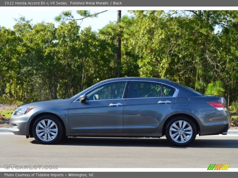 Polished Metal Metallic / Black 2012 Honda Accord EX-L V6 Sedan