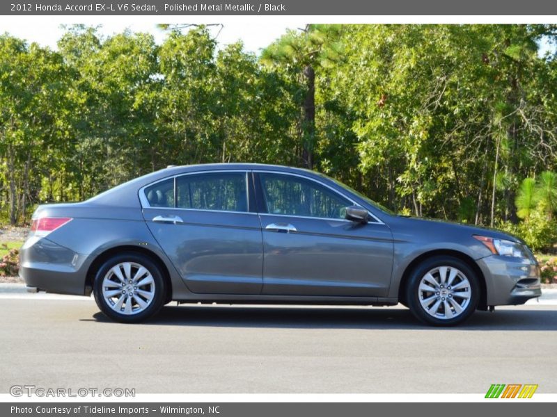 Polished Metal Metallic / Black 2012 Honda Accord EX-L V6 Sedan