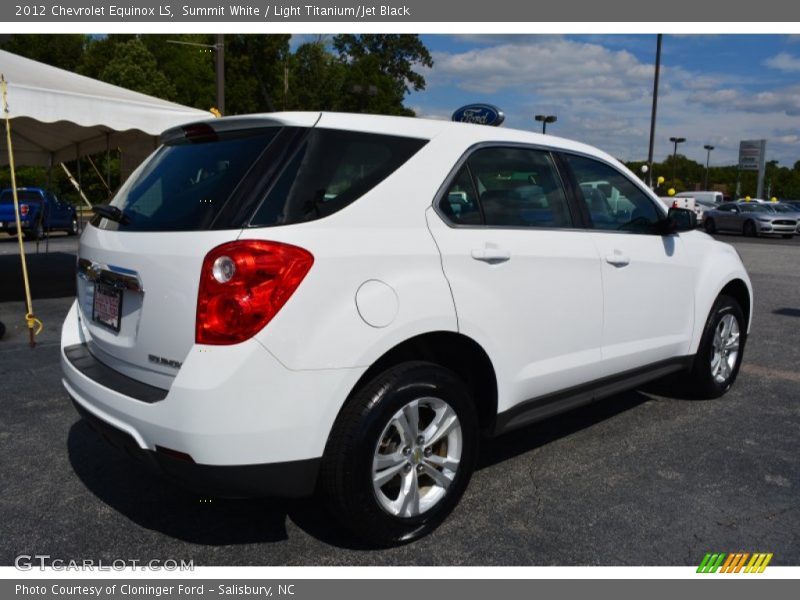 Summit White / Light Titanium/Jet Black 2012 Chevrolet Equinox LS