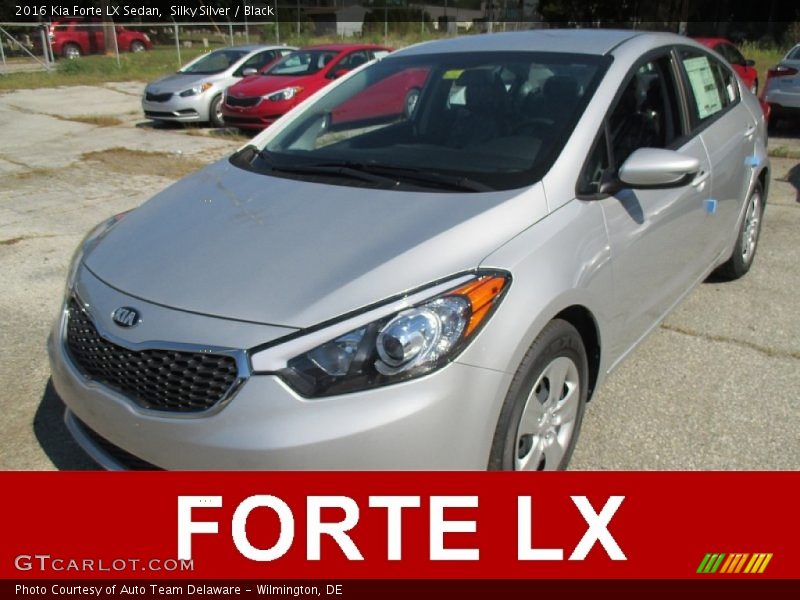 Silky Silver / Black 2016 Kia Forte LX Sedan