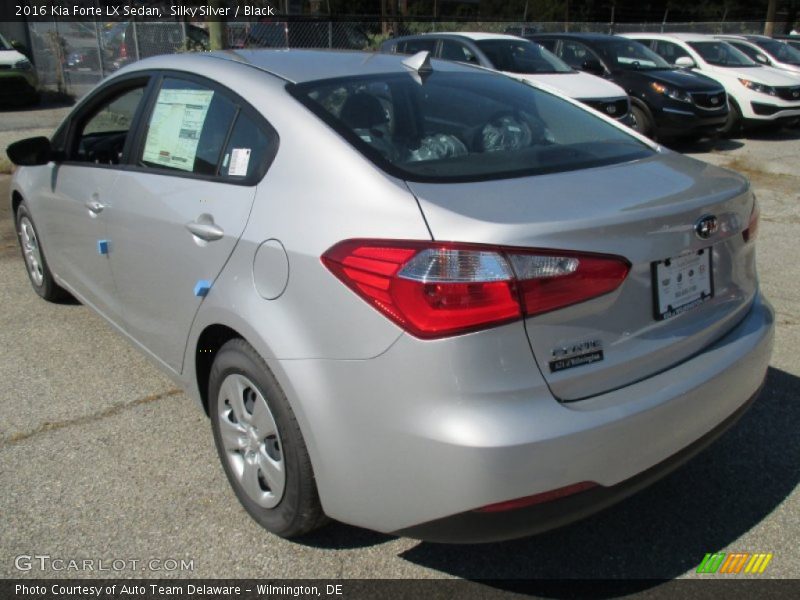 Silky Silver / Black 2016 Kia Forte LX Sedan