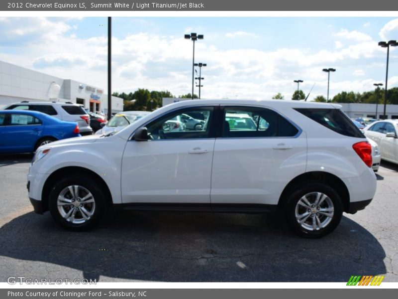 Summit White / Light Titanium/Jet Black 2012 Chevrolet Equinox LS