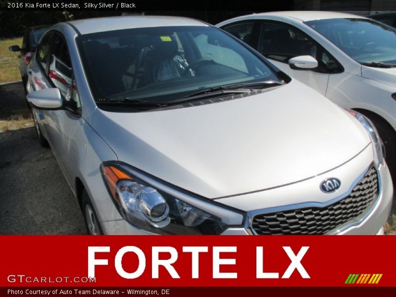 Silky Silver / Black 2016 Kia Forte LX Sedan
