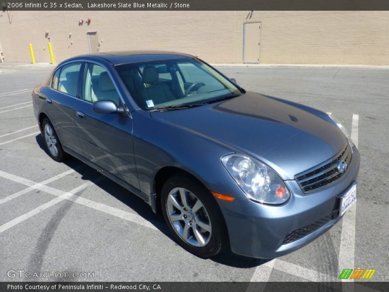 Lakeshore Slate Blue Metallic / Stone 2006 Infiniti G 35 x Sedan