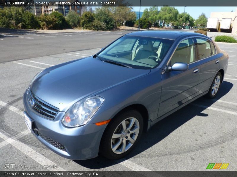 Lakeshore Slate Blue Metallic / Stone 2006 Infiniti G 35 x Sedan