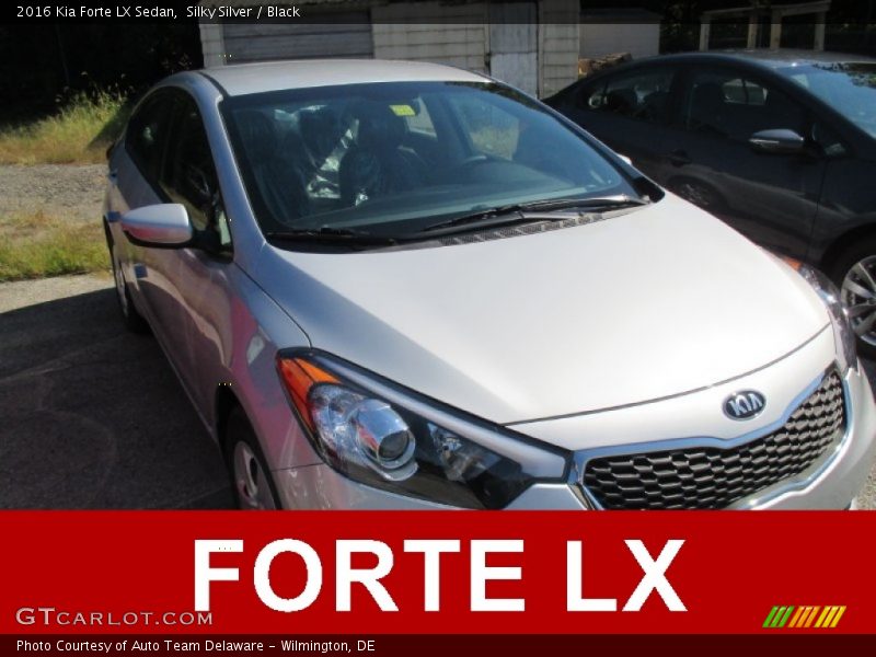 Silky Silver / Black 2016 Kia Forte LX Sedan