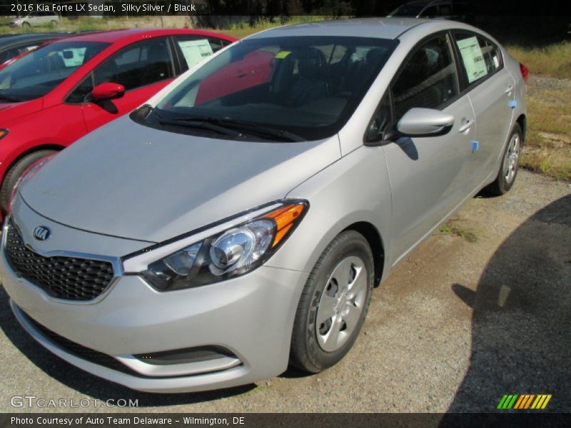 Silky Silver / Black 2016 Kia Forte LX Sedan
