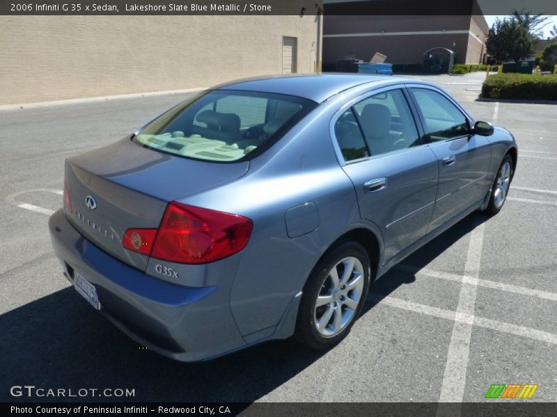 Lakeshore Slate Blue Metallic / Stone 2006 Infiniti G 35 x Sedan