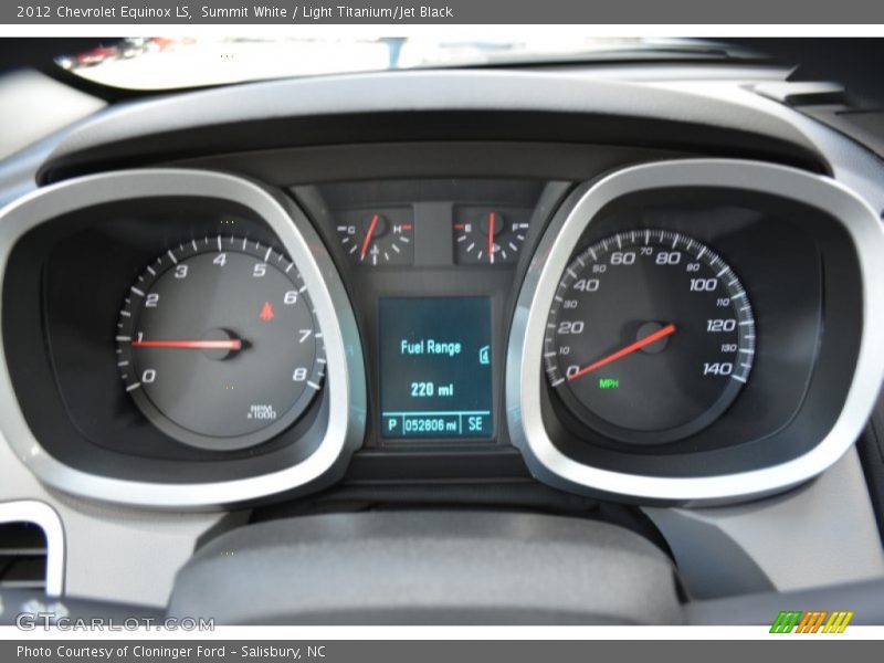 Summit White / Light Titanium/Jet Black 2012 Chevrolet Equinox LS